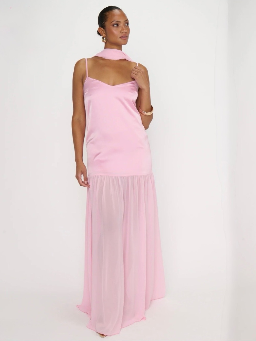 Show Me Your Mumu Dalia Maxi Dress | Light Pink | Worn Once | Bridesmaid Dress